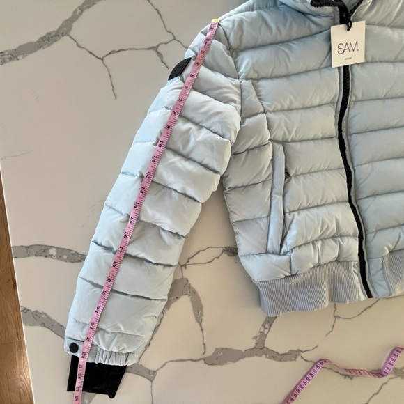 SAM. New York - Matte Luna Down Puffer Jacket Glacier Blue - Size Large - NWT - Picture 12 of 16